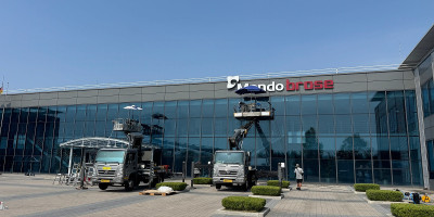 인천 송도 회사 사옥 유리창 청소 작업 후기!